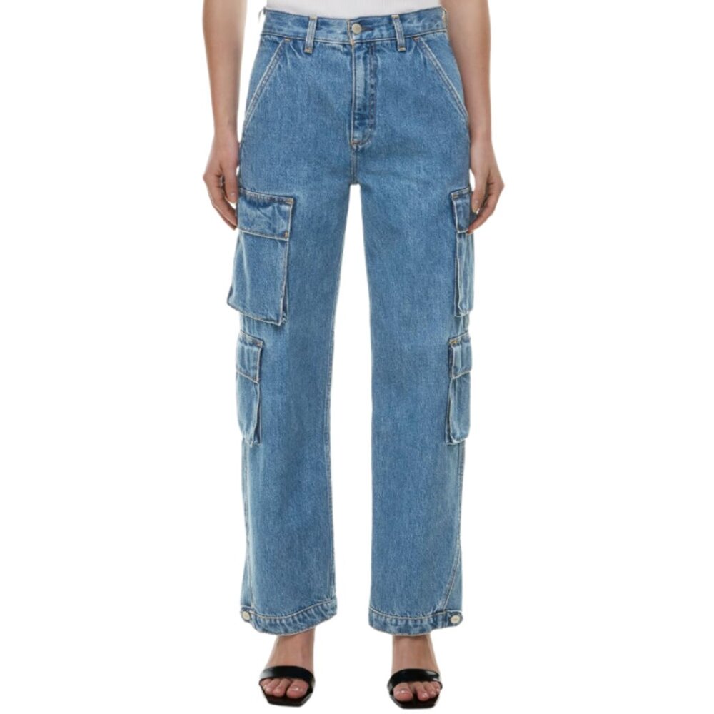 NWOT Aritzia Denim forum Millie high rise cargo jeans